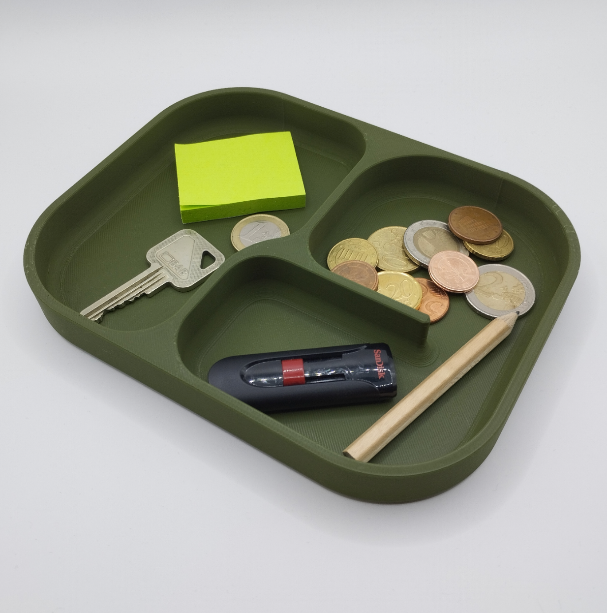 Moderner Münz- und Schlüssel-Organizer