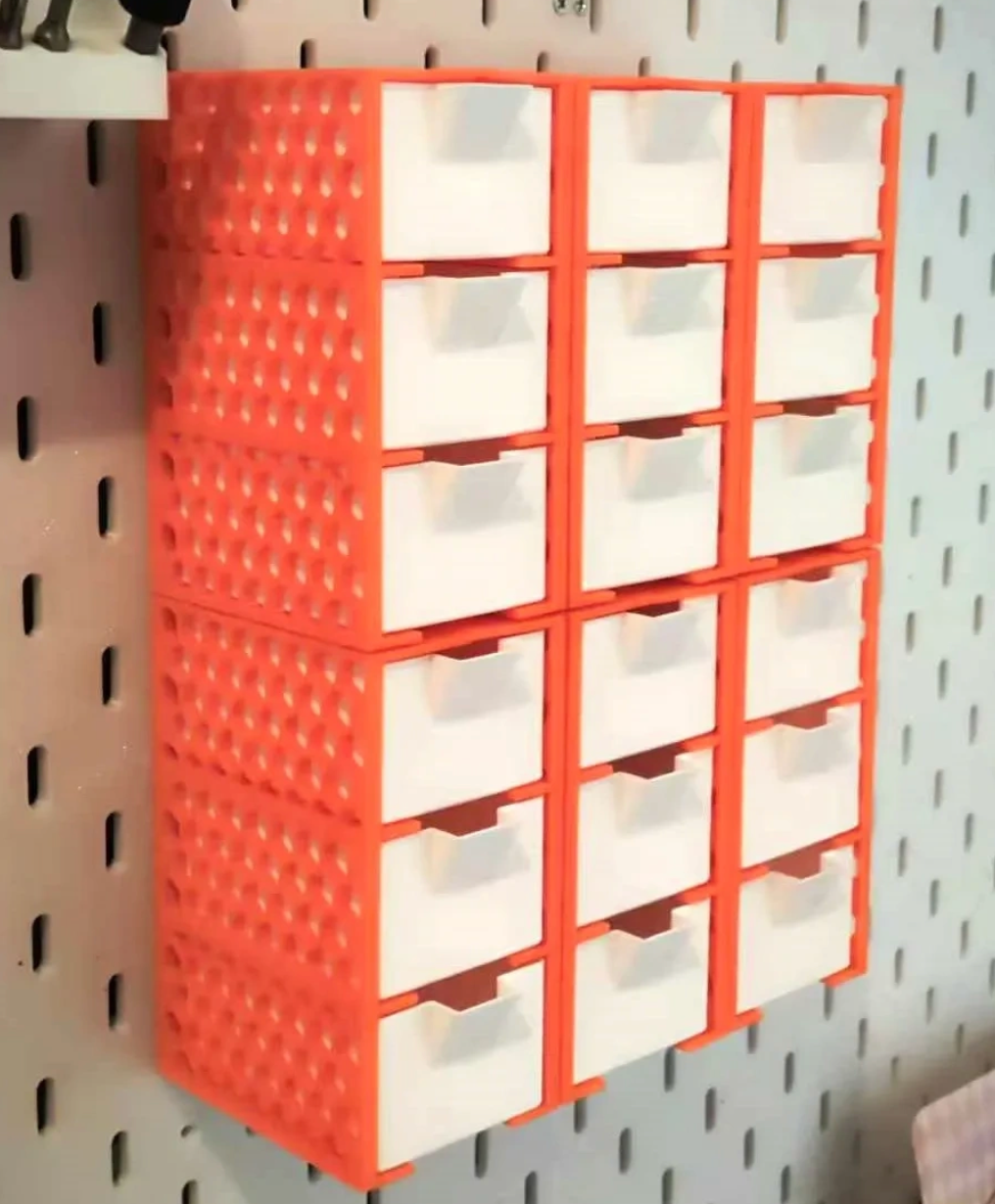 Pegboard-Kleinteile Schubladen